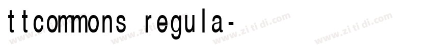 ttcommons regula字体转换